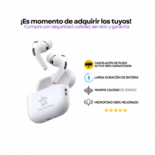 Airpods Pro 3 ANC ⚡🎧 + Estuche GRATIS (PREMIUM)