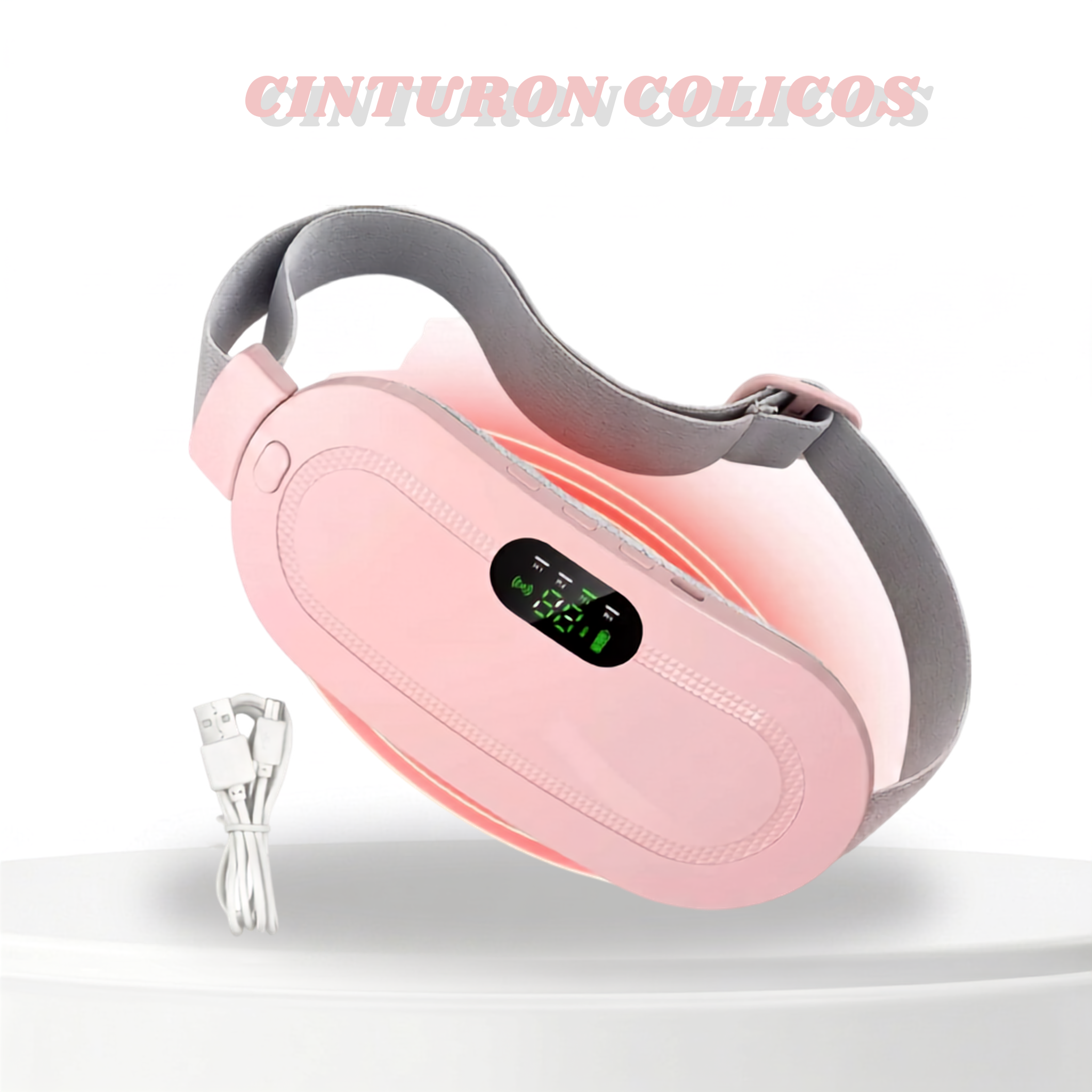 Cinturón Almohadilla Recargable 👩🏻 Alivia Cólicos Menstruales🩹